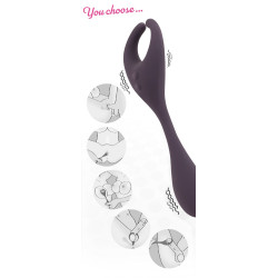 Wibrator stymulator dla par analny waginalny 18cm